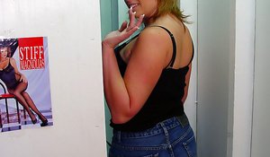 Glory Hole pics collection featuring Lisa in well dick sucking porn
